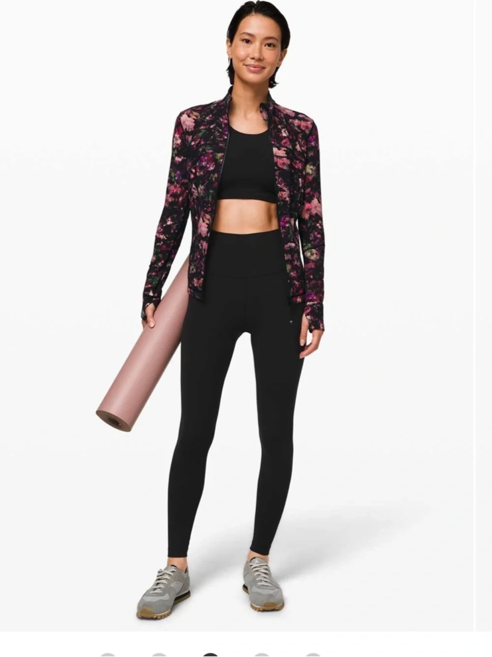 Lululemon Define Jacket Luxtreme Floral Illusion Antique White Multi 6